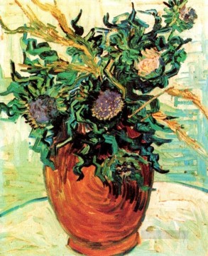 Still Life with Thistles Vincent van Gogh Impressionism Flowers Oil Paintings